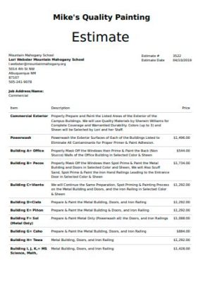 How to Write a Painting Estimate: A Comprehensive Guide